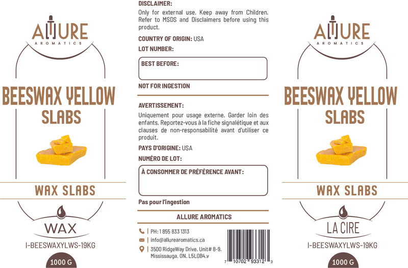 BeesWax Yellow Slabs 