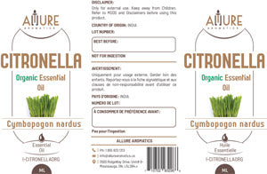 Citronella Organic Essential Oil