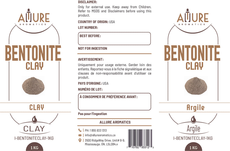 Bentonite Clay - Allure Aromatics