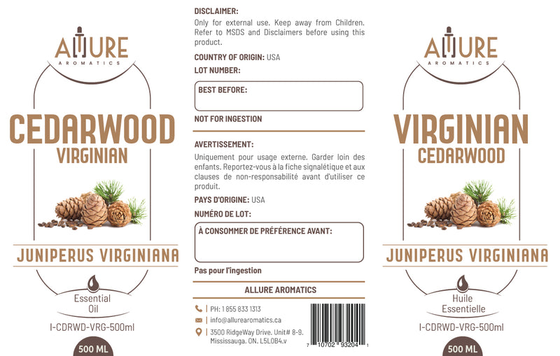 CedarWood Virginian (Juniperus virginiana) - Allure Aromatics