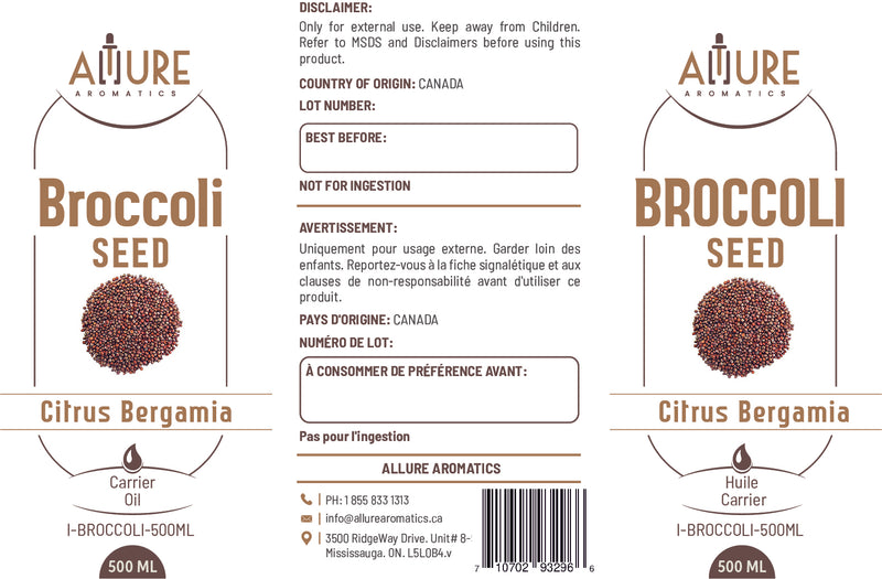 Broccoli Seed Carrier Oil - Allure Aromatics